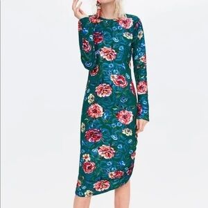 Beautiful floral Zara midi dress